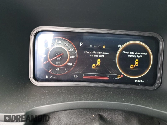 2023 Hyundai Kona N Line with VIN KM8K33A30PU982895, listed as a Copart auction lot 78129374 with 14,473 mi miles and Salvage Title. Bid and sale history available at carsss.com. Image 9.