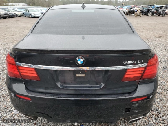 2013 BMW 7 Series 750Li with VIN WBAYE8C53DD131817, listed as a Copart auction lot 79615564 with 125,737 mi miles and Salvage Title. Bid and sale history available at carsss.com. Image 6.