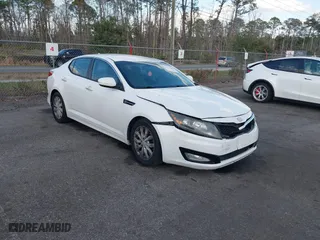 2014 Kia Optima LX with VIN 5XXGM4A79EG341540, listed as a IAAI auction lot 41567484 with 156,108 mi miles. Bid and sale history available at carsss.com. Image 1.