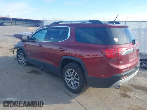 2017 GMC Acadia SLE with VIN 1GKKNLLS8HZ142441, listed as a IAAI auction lot 41501035 with 69,681 mi miles. Bid and sale history available at carsss.com. Image 3.