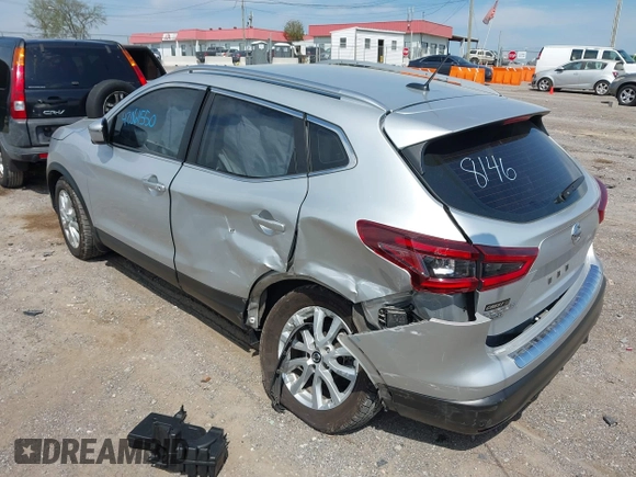 2020 Nissan Rogue Sport SV with VIN JN1BJ1CV5LW548146, listed as a IAAI auction lot 42061550 with 54,380 mi miles. Bid and sale history available at carsss.com. Image 3.