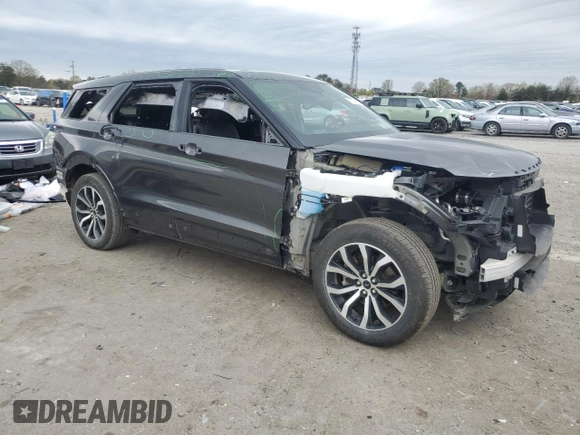 2020 Ford Explorer ST with VIN 1FM5K8GC2LGB88459, listed as a Copart auction lot 51740465 with 69,759 mi miles and Salvage Title. Bid and sale history available at DreamBid. Image 4.