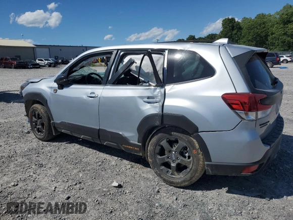 2023 Subaru Forester Wilderness with VIN JF2SKAMC7PH539483, listed as a Copart auction lot 57389665 with 41,940 mi miles and Salvage title. Bid and sale history available at DreamBid. Image 2.