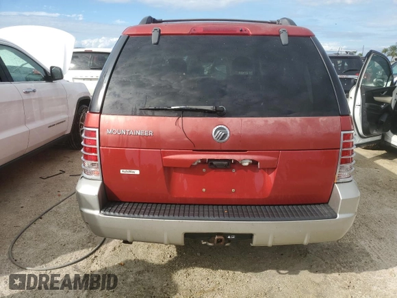 2002 Mercury Mountaineer z VIN 4M2ZU66K52UJ34838, wystawiony jako Copart lot #74666154 z przebiegiem 269 269 mil mil oraz Nie do naprawy • Non repairable. Historia ofert i sprzedaży dostępna na DreamBid. Obrazek 6.