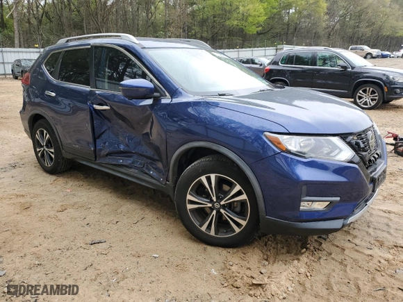2019 Nissan Rogue SV with VIN JN8AT2MTXKW262785, listed as a Copart auction lot 51082715 with 70,189 mi miles and Salvage Title. Bid and sale history available at carsss.com. Image 4.