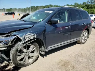 2014 Nissan Pathfinder Platinum with VIN 5N1AR2MM9EC662373, listed as a Copart auction lot 52448945 with 170,489 mi miles and Salvage Title. Bid and sale history available at carsss.com. Image 12.