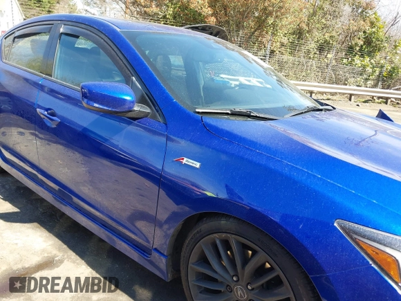 2019 Acura ILX w/Premium/A-Spec Pkg with VIN 19UDE2F80KA001840, listed as a IAAI auction lot 41838274 with 55,480 mi miles. Bid and sale history available at carsss.com. Image 13.