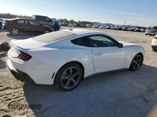 2024 Ford Mustang EcoBoost with VIN 1FA6P8THXR5140715, listed as a Copart auction lot 50611195 with 2,845 mi miles and Salvage Title. Bid and sale history available at carsss.com. Image 3.