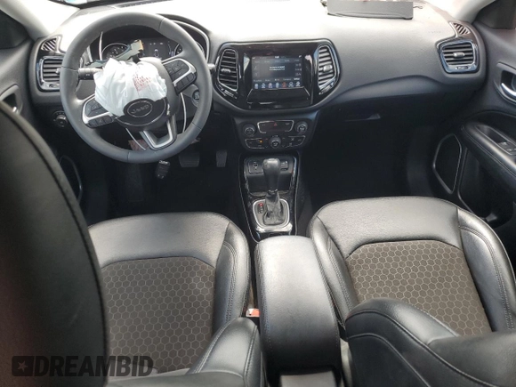 2021 Jeep Compass Altitude with VIN 3C4NJCBB7MT509188, listed as a Copart auction lot 57507125 with 28,279 mi miles and Non repairable. Bid and sale history available at DreamBid. Image 8.
