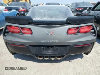 2015 Chevrolet Corvette Z51 3LT with VIN 1G1YM2D79F5107403, listed as a Copart auction lot 76190254 with 0 mi miles and Salvage Title. Bid and sale history available at carsss.com. Image 6.