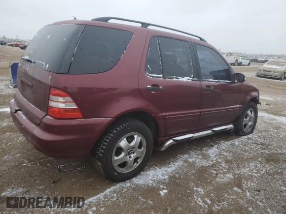 2003 Mercedes-Benz M 320 with VIN 4JGAB54E23A392023, listed as a Copart auction lot 44997015 with 139,835 mi miles and Salvage title. Bid and sale history available at DreamBid. Image 3.
