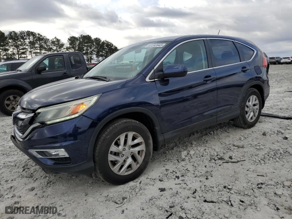 2015 Honda CR-V EX with VIN 2HKRM3H58FH505616, listed as a Copart auction lot 47393945 with 107,025 mi miles and Salvage Title. Bid and sale history available at carsss.com. Image 1.
