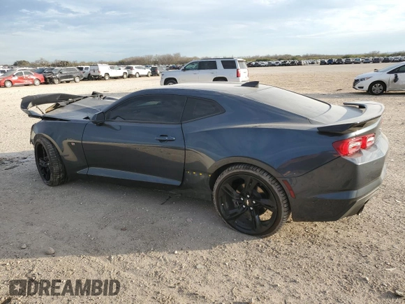 2019 Chevrolet Camaro 1LS with VIN 1G1FB1RX2K0142274, listed as a Copart auction lot 89107415 with 82,504 mi miles and Salvage Title. Bid and sale history available at carsss.com. Image 2.