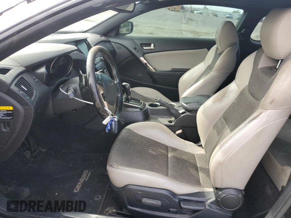 2014 Hyundai Genesis Coupe Premium with VIN KMHHT6KD4EU115015, listed as a Copart auction lot 54055895 with 199,541 mi miles and Salvage title. Bid and sale history available at DreamBid. Image 7.