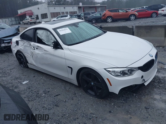 2014 BMW 4 Series 428i with VIN WBA3N7C52EF718794, listed as a IAAI auction lot 41416632 with 179,681 mi miles and . Bid and sale history available at carsss.com. Image 1.