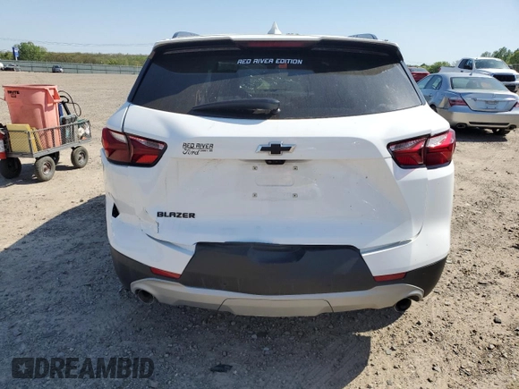 2021 Chevrolet Blazer LT with VIN 3GNKBDRS4MS500747, listed as a Copart auction lot 52536055 with 16,475 mi miles and Salvage title. Bid and sale history available at DreamBid. Image 6.