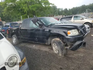 2005 Ford F-150 STX with VIN 1FTRX14W35FB47568, listed as a Copart auction lot 62642665 with Not provided miles and Salvage title. Bid and sale history available at DreamBid. Image 4.