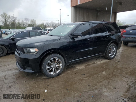 2019 Dodge Durango GT z VIN 1C4RDJDGXKC559615, wystawiony jako Copart lot #54871045 z przebiegiem 179 746 mil mil oraz Czysty tytuł • Clean title. Historia ofert i sprzedaży dostępna na DreamBid. Obrazek 1.