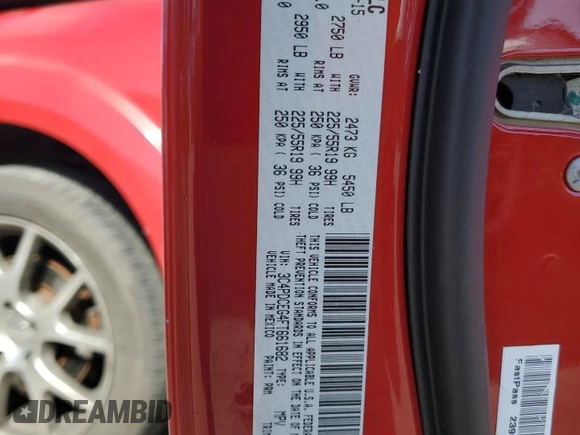 2015 Dodge Journey R/T с VIN 3C4PDCEG4FT661682, выставлен на аукционе Copart как лот 75194024 с пробегом 99 450 миль миль и Списание • Salvage title. История ставок и продаж доступна на DreamBid. Изображение 13.