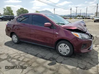 2024 Mitsubishi Mirage ES z VIN ML32FUFJXRHF01755, wystawiony jako Copart lot #54625095 z przebiegiem 12 054 mil mil oraz Szkoda całkowita • Salvage title. Historia ofert i sprzedaży dostępna na DreamBid. Obrazek 4.