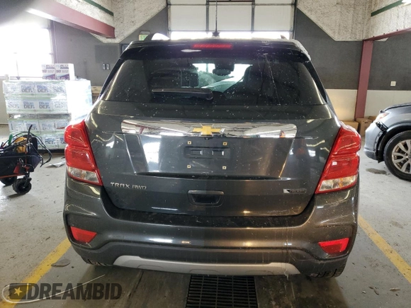 2018 Chevrolet Trax Premier with VIN 3GNCJRSB1JL242952, listed as a Copart auction lot 45336255 with 50,617 mi miles and Salvage Title. Bid and sale history available at carsss.com. Image 6.