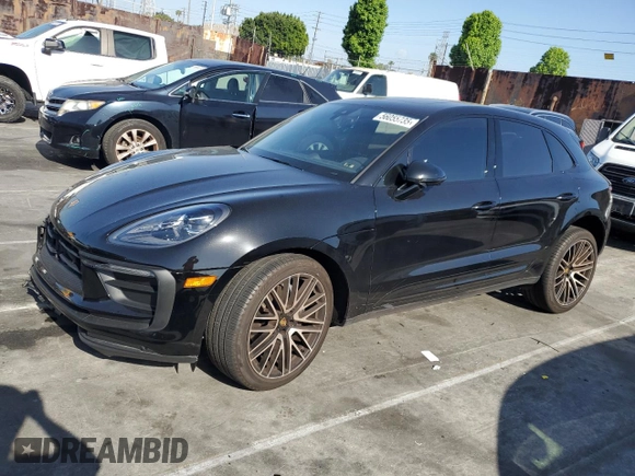 2023 Porsche Macan with VIN WP1AA2A51PLB21313, listed as a Copart auction lot 56055735 with 17,659 mi miles and Salvage title. Bid and sale history available at DreamBid. Image 1.