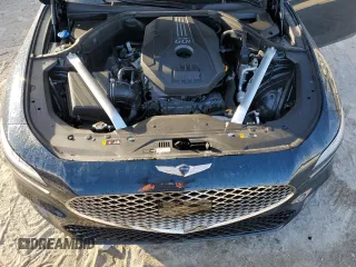 2022 Genesis G70 2.0T with VIN KMTG34TA9NU098030, listed as a Copart auction lot 80685444 with 34,119 mi miles and Non Repairable. Bid and sale history available at DreamBid. Image 13.
