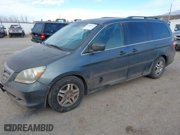 2006 Honda Odyssey EX with VIN 5FNRL38406B452001, listed as a IAAI auction lot 41686017 with 374,896 mi miles. Bid and sale history available at carsss.com. Image 2.