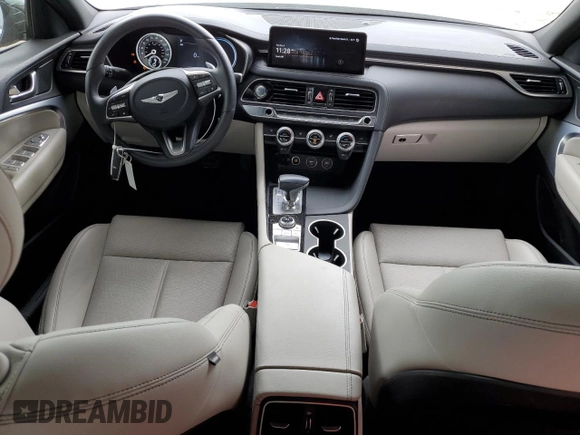 2022 Genesis G70 2.0T with VIN KMTG34TA9NU086962, listed as a Copart auction lot 79085484 with 19,700 mi miles and Non Repairable. Bid and sale history available at DreamBid. Image 8.