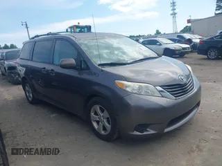 2013 Toyota Sienna LE AAS with VIN 5TDKK3DC4DS345768, listed as a IAAI auction lot 42269976 with 282,675 mi miles and . Bid and sale history available at DreamBid. Image 1.
