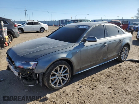 2016 Audi A4 Premium with VIN WAUBFAFL6GN010735, listed as a Copart auction lot 83707414 with 98,969 mi miles and Salvage Title. Bid and sale history available at carsss.com. Image 1.