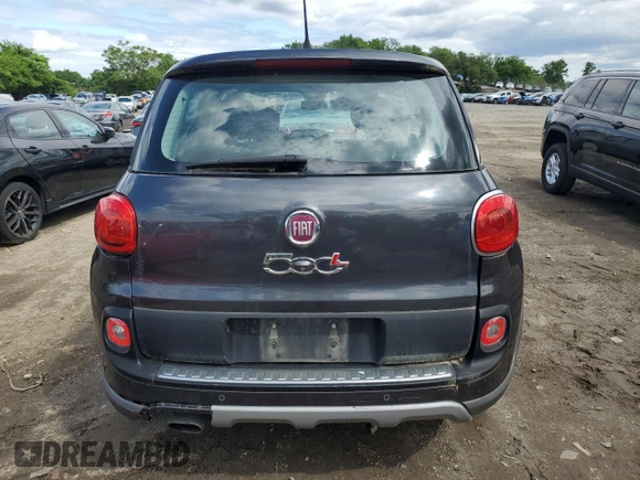 2014 FIAT 500L Trekking with VIN ZFBCFADH2EZ019737, listed as a Copart auction lot 55460754 with 145,535 mi miles and Non Repairable. Bid and sale history available at carsss.com. Image 6.