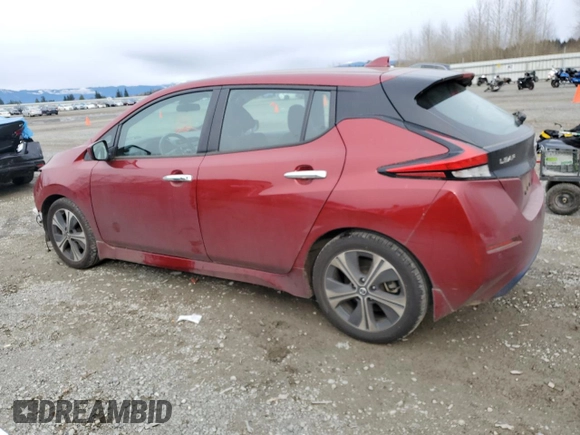 2020 Nissan LEAF SV with VIN 1N4AZ1CP3LC301685, listed as a Copart auction lot 48599765 with 35,253 mi miles and Salvage title. Bid and sale history available at DreamBid. Image 2.