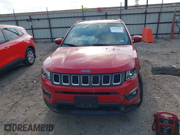 2018 Jeep Compass Latitude with VIN 3C4NJCBB0JT124163, listed as a IAAI auction lot 42293176 with 55,676 mi miles and . Bid and sale history available at DreamBid. Image 12.