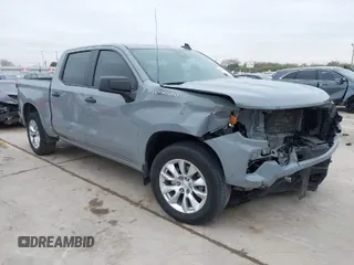 2024 Chevrolet Silverado 1500 Custom with VIN 3GCPABEK9RG265221, listed as a IAAI auction lot 41307224 with 17,146 mi miles and . Bid and sale history available at DreamBid. Image 1.