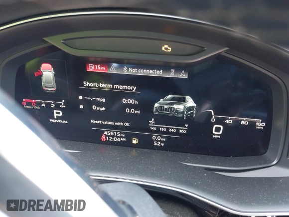 2021 Audi Q8 Prestige z VIN WA1FVAF18MD012276, wystawiony jako IAAI lot #41651592 z przebiegiem 45 615 mil mil oraz . Historia ofert i sprzedaży dostępna na DreamBid. Obrazek 7.