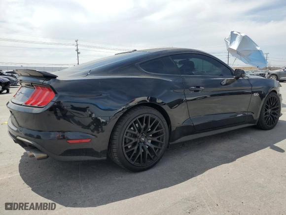 2020 Ford Mustang GT with VIN 1FA6P8CF3L5112339, listed as a Copart auction lot 52433535 with 58,510 mi miles and Salvage Title. Bid and sale history available at carsss.com. Image 3.