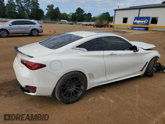 2017 Infiniti Q60 Premium with VIN JN1EV7EK4HM363354, listed as a Copart auction lot 55751315 with 102,976 mi miles and Salvage title. Bid and sale history available at DreamBid. Image 3.