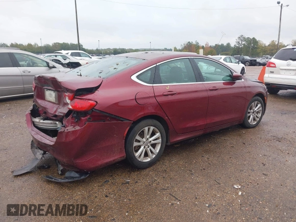 2015 Chrysler 200 Limited with VIN 1C3CCCAB2FN554081, listed as a IAAI auction lot 40832224 with 149,752 mi miles. Bid and sale history available at carsss.com. Image 4.