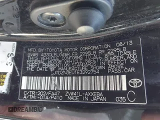 2014 Toyota Prius Two with VIN JTDZN3EU1E3292754, listed as a IAAI auction lot 41811016 with 385,477 mi miles and . Bid and sale history available at DreamBid. Image 9.
