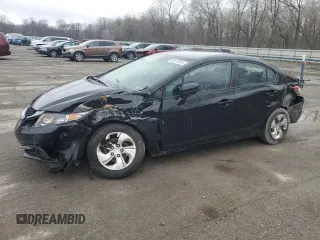 2015 Honda Civic Sedan LX with VIN 19XFB2F55FE700860, listed as a Copart auction lot 52613915 with 170,174 mi miles and Salvage Title. Bid and sale history available at carsss.com. Image 1.