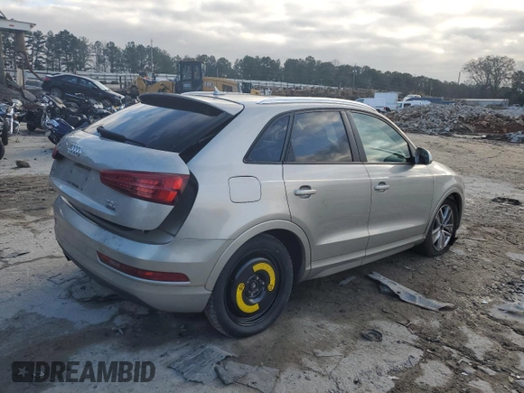 2017 Audi Q3 Premium with VIN WA1ECCFSXHR014254, listed as a Copart auction lot 70055482 with 120,723 mi miles. Bid and sale history available at carsss.com. Image 3.