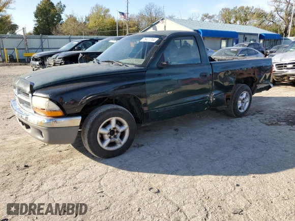 2000 Dodge Dakota z VIN 1B7FL26X5YS793314, wystawiony jako Copart lot #79477744 z przebiegiem 358 319 mil mil oraz Szkoda całkowita • Salvage title. Historia ofert i sprzedaży dostępna na DreamBid. Obrazek 1.