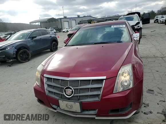 2009 Cadillac CTS RWD w/1SB with VIN 1G6DU57V090145446, listed as a Copart auction lot 87454674 with 163,150 mi miles and Clean Title. Bid and sale history available at carsss.com. Image 11.