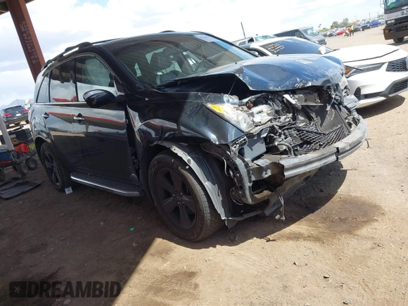 2013 Acura MDX with VIN 2HNYD2H26DH524225, listed as a IAAI auction lot 41966641 with 123,424 mi miles. Bid and sale history available at carsss.com. Image 1.