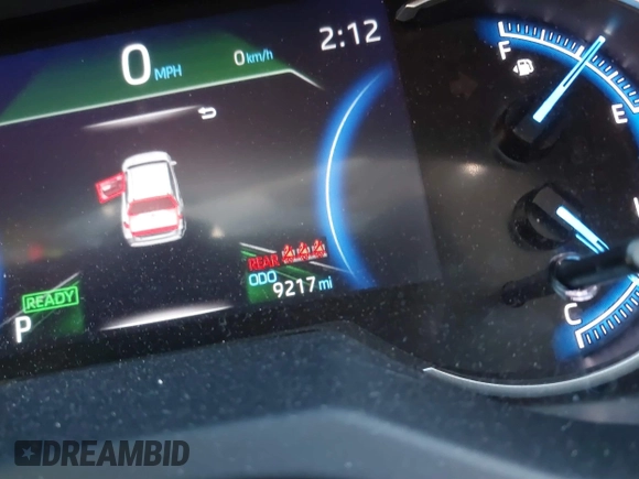 2023 Toyota RAV4 Hybrid LE with VIN JTMMWRFV6PD186024, listed as a IAAI auction lot 41417213 with 9,217 mi miles. Bid and sale history available at carsss.com. Image 15.