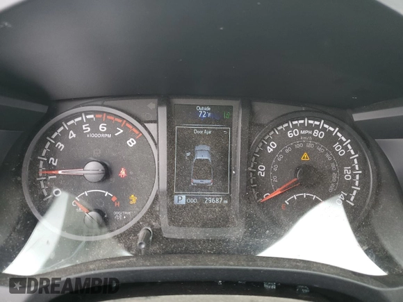2022 Toyota Tacoma SR с VIN 3TYRX5GN7NT053658, выставлен на аукционе Copart как лот 57514485 с пробегом 29 687 миль миль и Списание • Salvage title. История ставок и продаж доступна на DreamBid. Изображение 9.