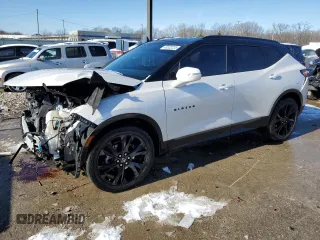 2022 Chevrolet Blazer RS с VIN 3GNKBKRS1NS152170, выставлен на аукционе Copart как лот 45322235 с пробегом 30 025 миль миль и Списание • Salvage title. История ставок и продаж доступна на DreamBid. Изображение 1.