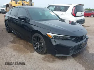 2025 Honda Civic Sport with VIN 2HGFE2F50SH507426, listed as a IAAI auction lot 42087091 with 9,660 mi miles and . Bid and sale history available at DreamBid. Image 1.