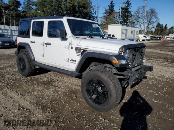2022 Jeep Wrangler Unlimited Willys with VIN 1C4HJXDM4NW241859, listed as a Copart auction lot 42206205 with 31,449 mi miles and Salvage Title. Bid and sale history available at DreamBid. Image 4.